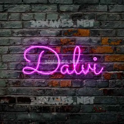dalvi in Pink Neon style - 3D name wallpaper dalvi in Pink Neon style - 3D name wallpaper