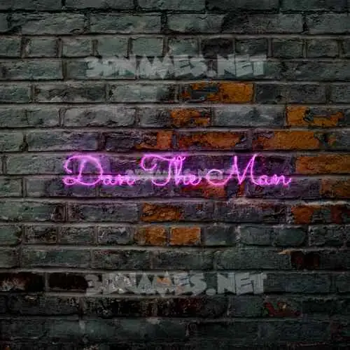 dan the man in Pink Neon style - 3D name wallpaper dan the man in Pink Neon style - 3D name wallpaper