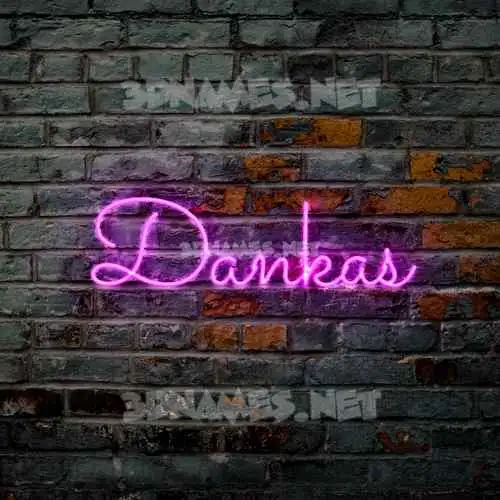 dankas in Pink Neon style - 3D name wallpaper dankas in Pink Neon style - 3D name wallpaper