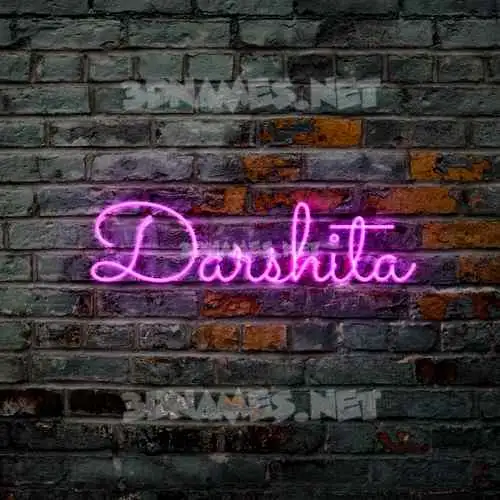 darshita in Pink Neon style - 3D name wallpaper darshita in Pink Neon style - 3D name wallpaper