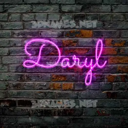 daryl in Pink Neon style - 3D name wallpaper daryl in Pink Neon style - 3D name wallpaper