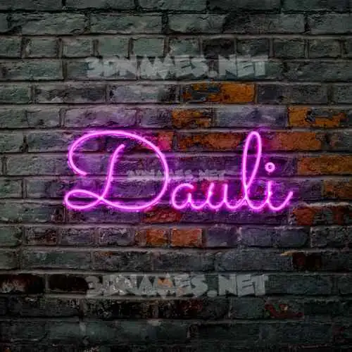dauli in Pink Neon style - 3D name wallpaper dauli in Pink Neon style - 3D name wallpaper