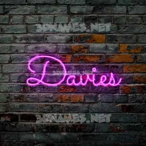 davies in Pink Neon style - 3D name wallpaper davies in Pink Neon style - 3D name wallpaper