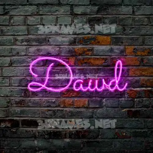 dawd in Pink Neon style - 3D name wallpaper