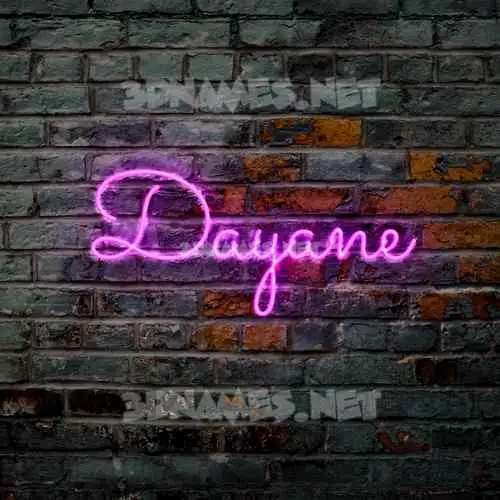 dayane in Pink Neon style - 3D name wallpaper dayane in Pink Neon style - 3D name wallpaper