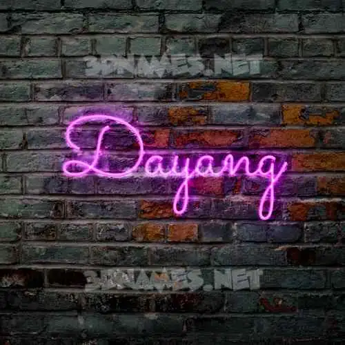 dayang in Pink Neon style - 3D name wallpaper dayang in Pink Neon style - 3D name wallpaper
