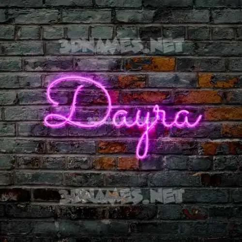 dayra in Pink Neon style - 3D name wallpaper dayra in Pink Neon style - 3D name wallpaper