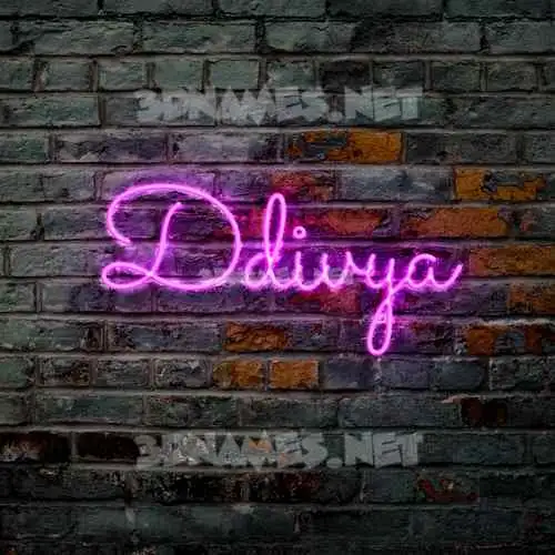 ddivya in Pink Neon style - 3D name wallpaper ddivya in Pink Neon style - 3D name wallpaper