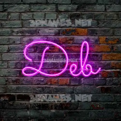 deb in Pink Neon style - 3D name wallpaper deb in Pink Neon style - 3D name wallpaper