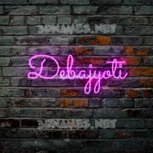 debajyoti in Pink Neon style - 3D name wallpaper debajyoti in Pink Neon style - 3D name wallpaper
