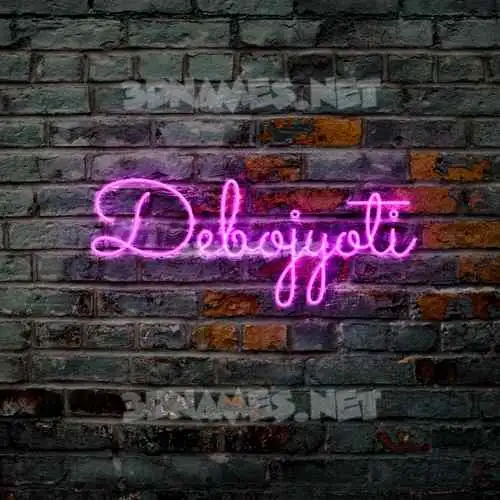 debojyoti in Pink Neon style - 3D name wallpaper debojyoti in Pink Neon style - 3D name wallpaper