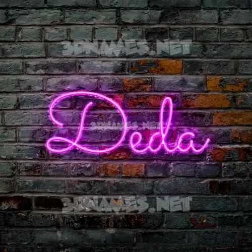 deda in Pink Neon style - 3D name wallpaper deda in Pink Neon style - 3D name wallpaper