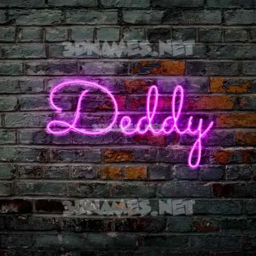 deddy in Pink Neon style - 3D name wallpaper deddy in Pink Neon style - 3D name wallpaper