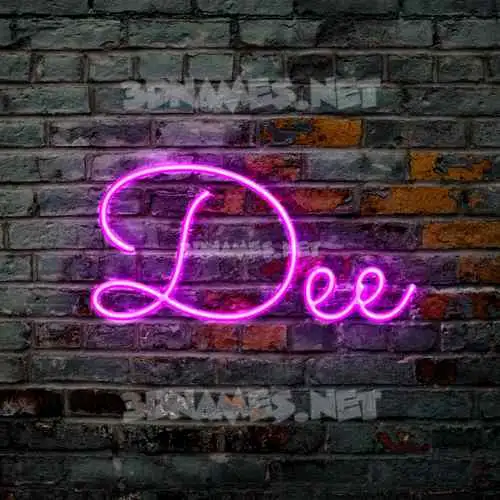 dee in Pink Neon style - 3D name wallpaper dee in Pink Neon style - 3D name wallpaper