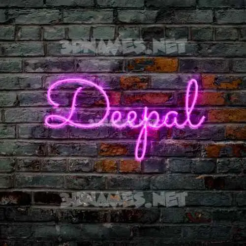 deepal in Pink Neon style - 3D name wallpaper deepal in Pink Neon style - 3D name wallpaper