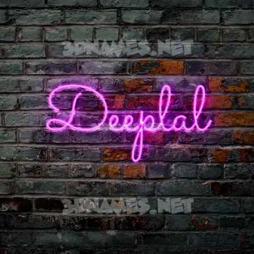deeplal in Pink Neon style - 3D name wallpaper deeplal in Pink Neon style - 3D name wallpaper