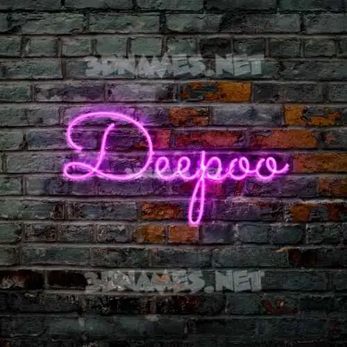deepoo in Pink Neon style - 3D name wallpaper deepoo in Pink Neon style - 3D name wallpaper