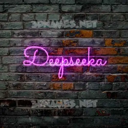 deepseeka in Pink Neon style - 3D name wallpaper deepseeka in Pink Neon style - 3D name wallpaper
