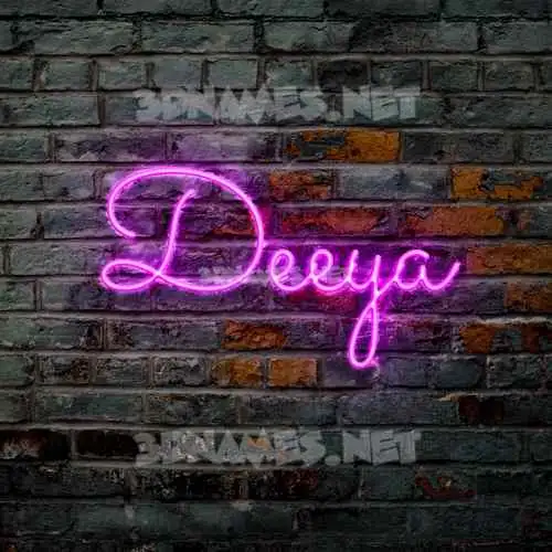 deeya in Pink Neon style - 3D name wallpaper deeya in Pink Neon style - 3D name wallpaper