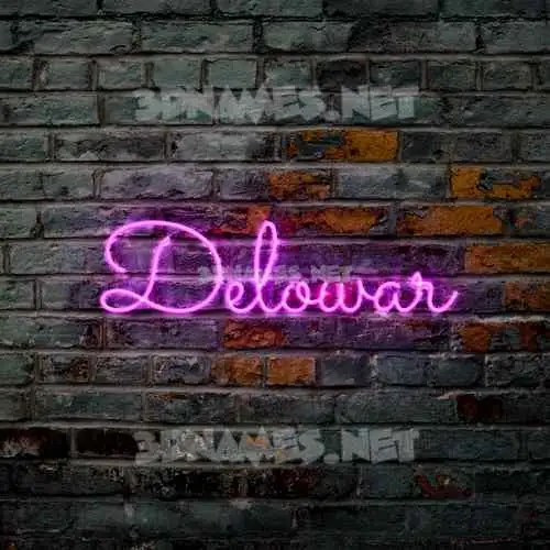 delowar in Pink Neon style - 3D name wallpaper delowar in Pink Neon style - 3D name wallpaper