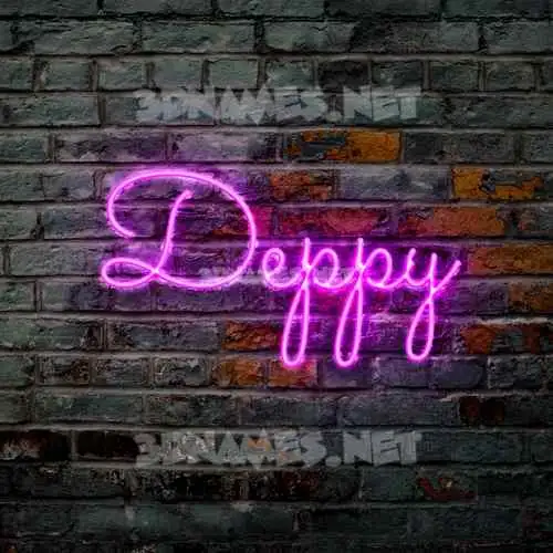 deppy in Pink Neon style - 3D name wallpaper deppy in Pink Neon style - 3D name wallpaper