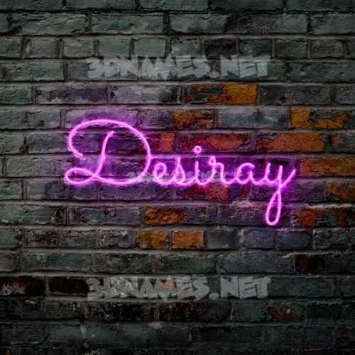 desiray in Pink Neon style - 3D name wallpaper desiray in Pink Neon style - 3D name wallpaper