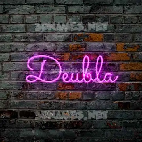 deubla in Pink Neon style - 3D name wallpaper deubla in Pink Neon style - 3D name wallpaper