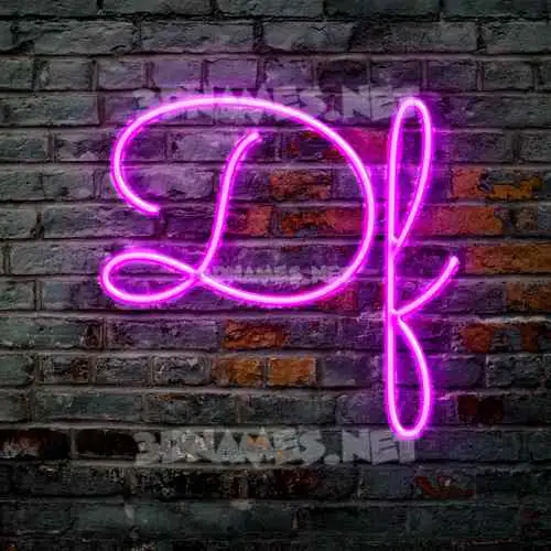df in Pink Neon style - 3D name wallpaper df in Pink Neon style - 3D name wallpaper