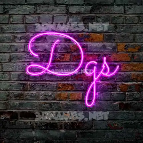 dgs in Pink Neon style - 3D name wallpaper dgs in Pink Neon style - 3D name wallpaper