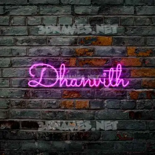 dhanvith in Pink Neon style - 3D name wallpaper dhanvith in Pink Neon style - 3D name wallpaper