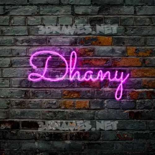 dhany in Pink Neon style - 3D name wallpaper dhany in Pink Neon style - 3D name wallpaper