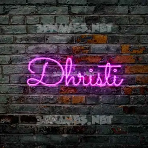 dhristi in Pink Neon style - 3D name wallpaper dhristi in Pink Neon style - 3D name wallpaper