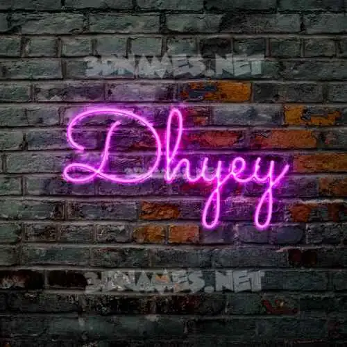 dhyey in Pink Neon style - 3D name wallpaper dhyey in Pink Neon style - 3D name wallpaper