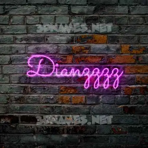dianzzzz in Pink Neon style - 3D name wallpaper dianzzzz in Pink Neon style - 3D name wallpaper
