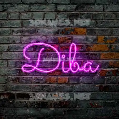 diba in Pink Neon style - 3D name wallpaper diba in Pink Neon style - 3D name wallpaper