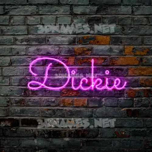 dickie in Pink Neon style - 3D name wallpaper dickie in Pink Neon style - 3D name wallpaper