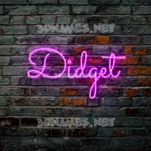 didget in Pink Neon style - 3D name wallpaper didget in Pink Neon style - 3D name wallpaper
