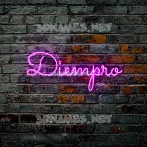 diempro in Pink Neon style - 3D name wallpaper diempro in Pink Neon style - 3D name wallpaper