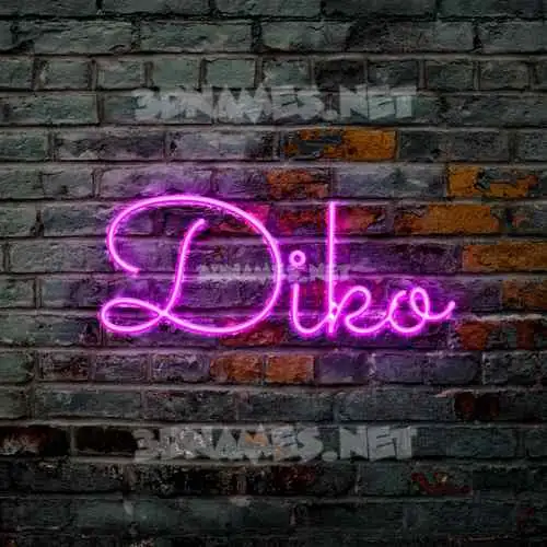 diko in Pink Neon style - 3D name wallpaper diko in Pink Neon style - 3D name wallpaper