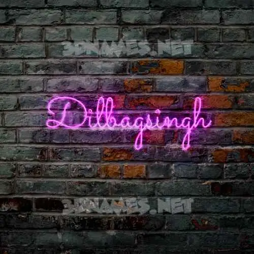 dilbagsingh in Pink Neon style - 3D name wallpaper dilbagsingh in Pink Neon style - 3D name wallpaper