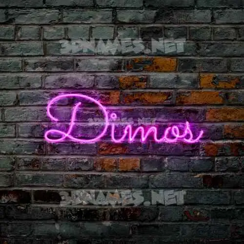 dimos in Pink Neon style - 3D name wallpaper dimos in Pink Neon style - 3D name wallpaper
