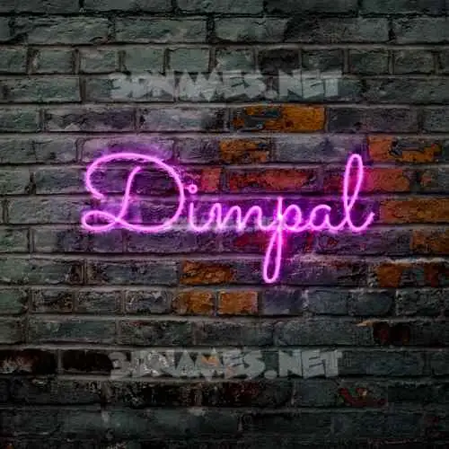 dimpal in Pink Neon style - 3D name wallpaper dimpal in Pink Neon style - 3D name wallpaper