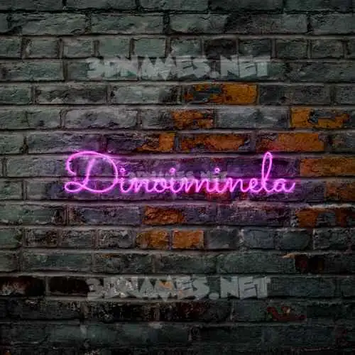 dinoiminela in Pink Neon style - 3D name wallpaper dinoiminela in Pink Neon style - 3D name wallpaper