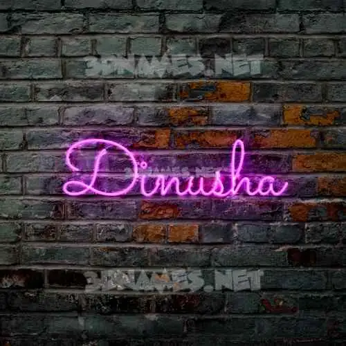 dinusha in Pink Neon style - 3D name wallpaper dinusha in Pink Neon style - 3D name wallpaper