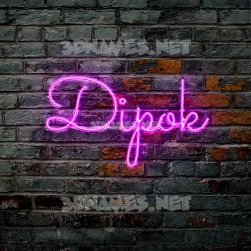 dipok in Pink Neon style - 3D name wallpaper dipok in Pink Neon style - 3D name wallpaper