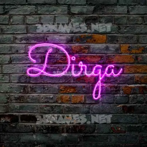 dirga in Pink Neon style - 3D name wallpaper dirga in Pink Neon style - 3D name wallpaper