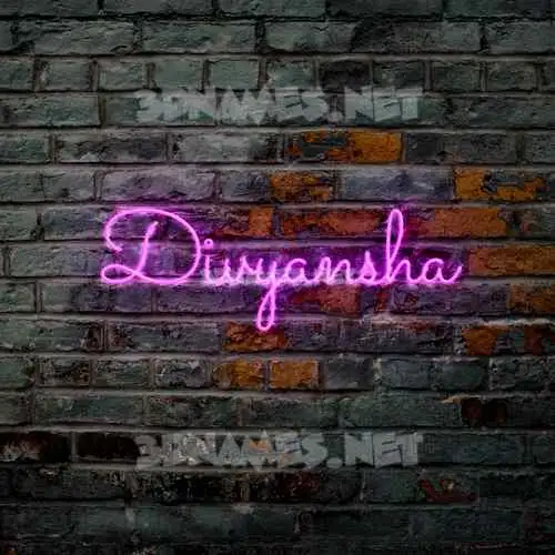 divyansha in Pink Neon style - 3D name wallpaper divyansha in Pink Neon style - 3D name wallpaper
