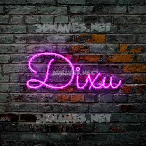 dixu in Pink Neon style - 3D name wallpaper dixu in Pink Neon style - 3D name wallpaper