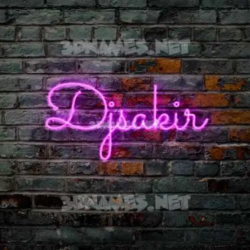 djsakir in Pink Neon style - 3D name wallpaper djsakir in Pink Neon style - 3D name wallpaper