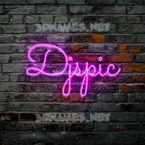 djspic in Pink Neon style - 3D name wallpaper djspic in Pink Neon style - 3D name wallpaper